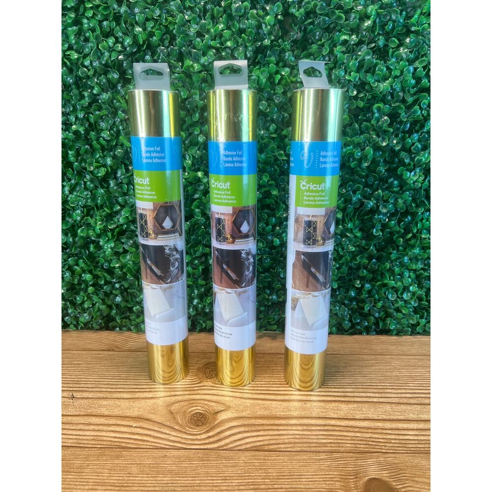 New Bundle of 3 Cricut Metallic Adhesive Foil Adhesive Foil DIY Projects 12 X 48